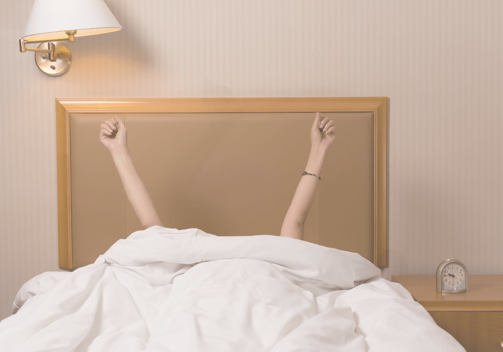 Waking up to a healthy morning routine.