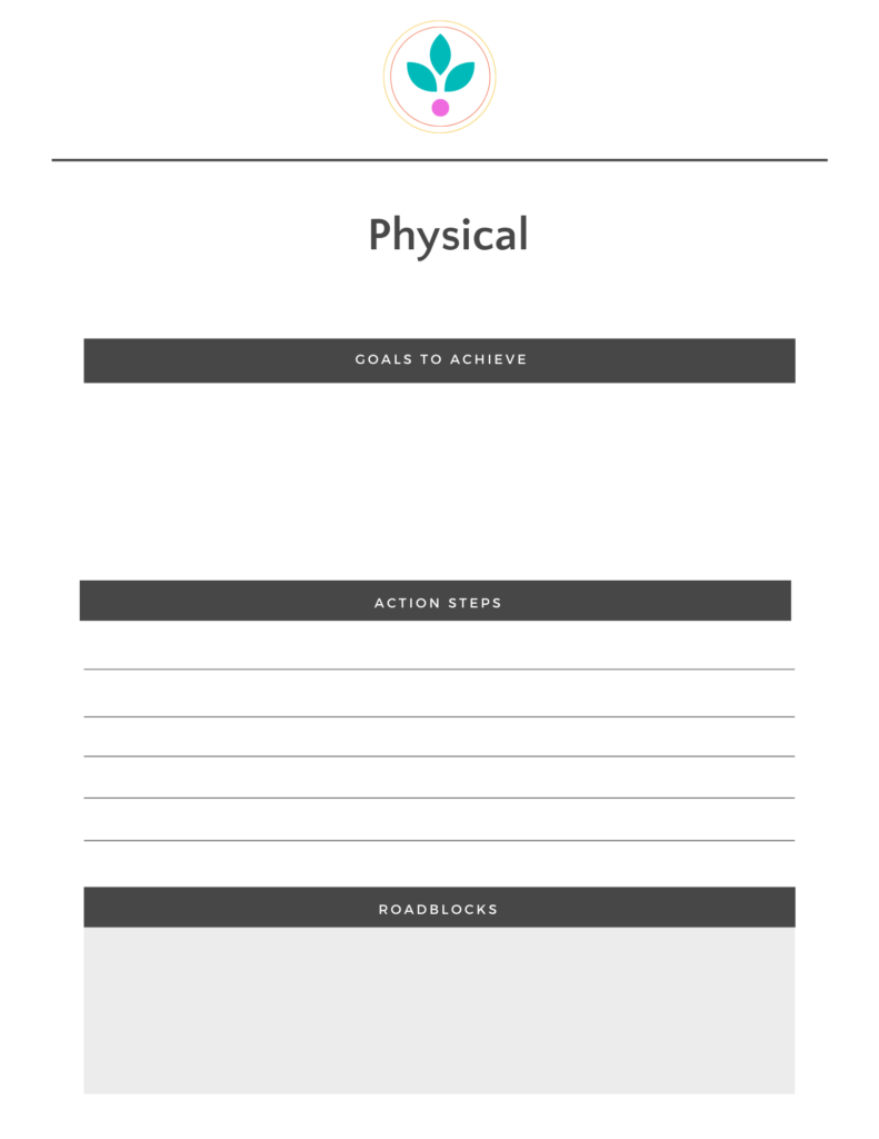 Preview of life makeover planner.